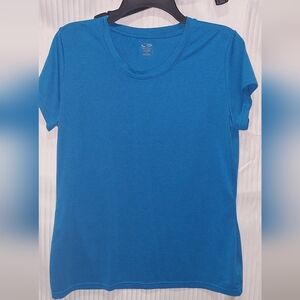 Champion Loose Women's Large Short Sleeve Tee - Vibrant Blue